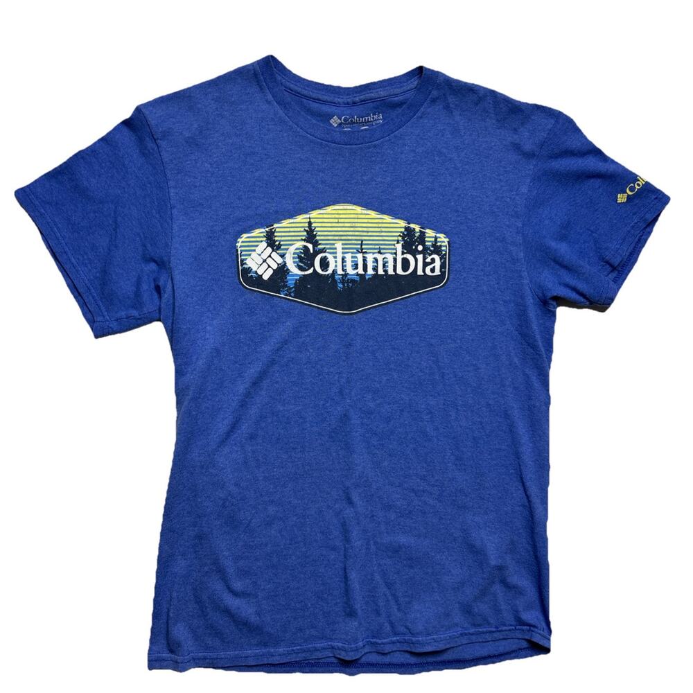 Columbia Graphic T Shirt Mens Size Medium Outdoor Tee Nature Hiking Top